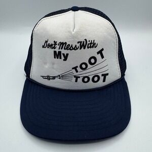 Vintage Don't Mess With My Toot Toot Trucker Hat Cap Funny Novelty Adjustable
